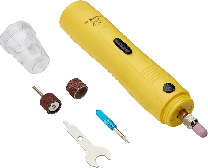 CONAIRPROPET Dog & cat Nail Grinder Cordless for Professional Grooming at-Home with LED Lights and Attachments Included