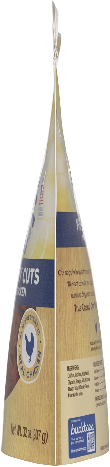 Blue Buffalo True Chews Premium Jerky Cuts Dog Treats, Made in the USA with Natural Ingredients, Chicken, 32-oz Bag