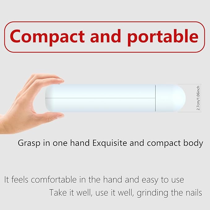 Dog Nail Grinder with Light Dog Nail Trimmers Quiet Powerful 2-Speed Rechargeable Electric Pet Nail Grinder File Toenail Clippers for Large Medium Small Dogs & Cats (White+Charging Cable)