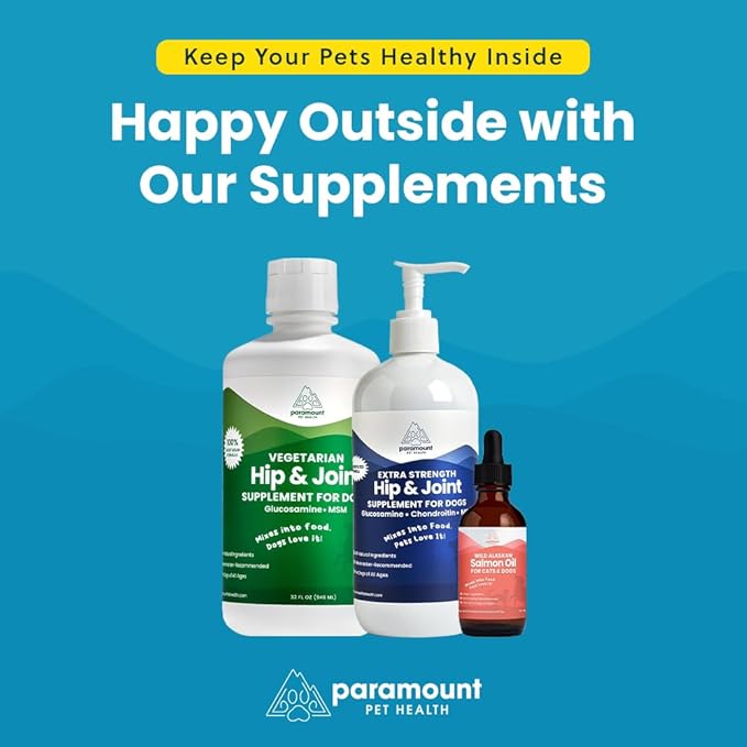 Paramount Pet Health Wild Alaskan Salmon Oil for Cats & Small Dogs, Supports Skin, Coat, Joint & Overall Well-Being, Pure & Premium Alaskan Salmon Oil for Dogs & Cats with No Fillers, 2 oz