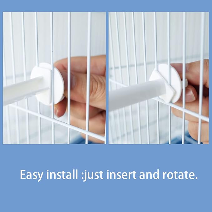 8 Canary Finch Budgie Bird Cage Universal Plastic Stand Perches Holdersï¼5.7 Inchesï¼
