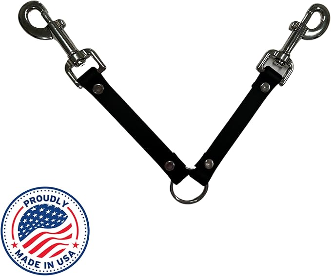 SparkDog Collars Dog Crate Fan Hanger, HotDawg Utility Strap, BioThane Ryobi P3320 Fan Hanger for Ruffland Dog Kennel, Bucket Holder Utility Strap - Made in The USA (Snaps Black)