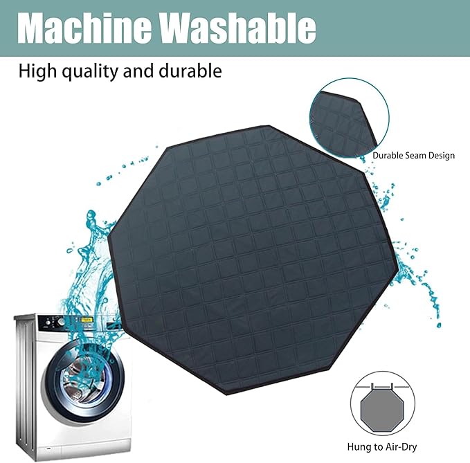 Dog Playpen Mat, Washable Pee Pad for Octagon Puppy Whelping, Leakproof Potty Training Liner for Crate Kennel Indoor