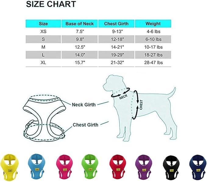 Active Dogs Dog Harness No Pull & No Choke Adjustable Pet Vest Harness for Dogs Reflective Adjustable Breathable Front Clip Pet Harness for Small Medium and Large Dogs (X-Small, Navy Blue)