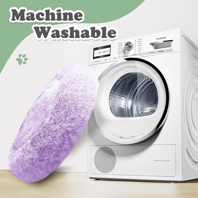 JOLLYVOGUE Dog Beds, Calming Small Dog Bed, Anti-Anxiety Dog Bed for Small Dogs, Fluffy Donut Dog Bed, Cozy Dog Cat Cushion Bed for Small Medium Dogs and Cats (20")