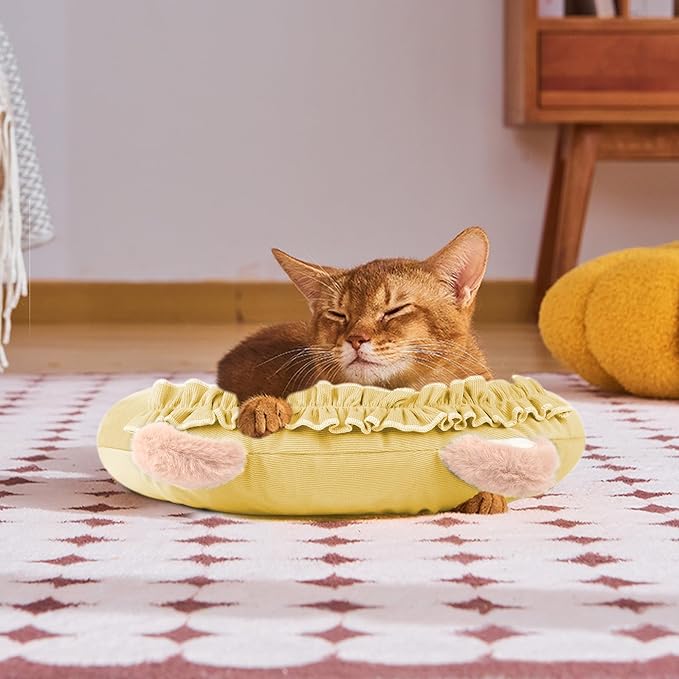 Pet Pillow for Dogs, Dog Calming Pillow, Cat Pillow, Soft Dog Neck Pillow, U-Shaped Pillow for Cat and Dog, Machine Washable Pet, Improve Pet Sleeping