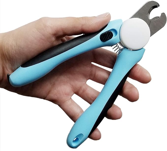 Pets First DOG NAIL CLIPPER & TRIMMER Premium Quality Pet Nail Paws Clippers & trimming tool with Safety Guard. Avoid Over-Cutting Nails +Free Nail File. Sturdy Non Slip Ergonomic Handles. Sharp Blade
