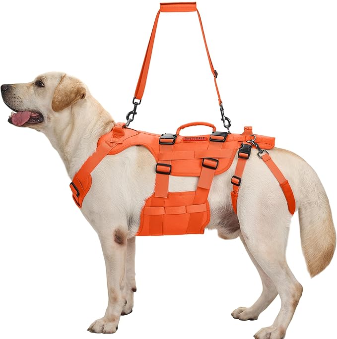 OneTigris Dog Lift Harness for Large Dogs, Dog Hip Support Brace, Full Body Dog Lifter with Handles Invictus Multifunctional Mobility Assistance Vest for Back Legs
