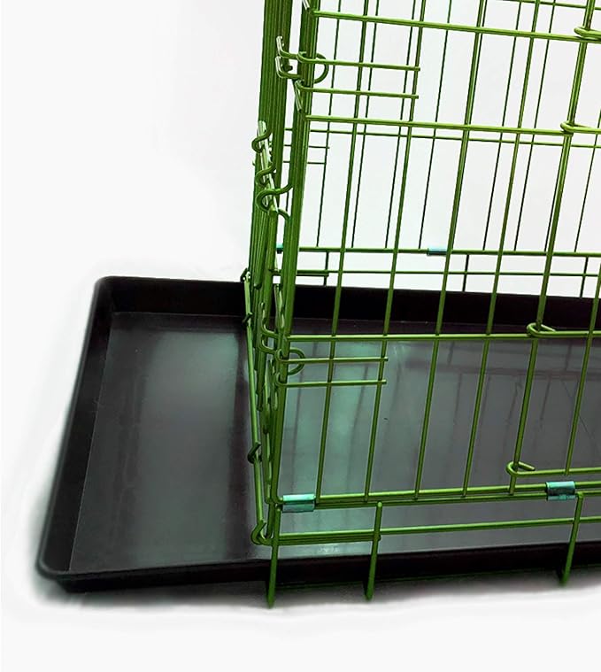 PET Expressions Luxury Colorful 24 Inch Foldable Dog Crate with 2 Doors | Free Training Ebook and Pet Calming Music | 3 Colors & 3