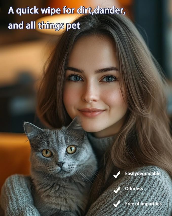 Dog Wipes for Paws and Butt 4 Pack (320 Ct) Unscented Pet Wipes for Dogs & Cats Extra Thick, Hypoallergenic & Lint-Free Cleaning Wipes for Face, Ears, and Sensitive Areas Travel & Home Use