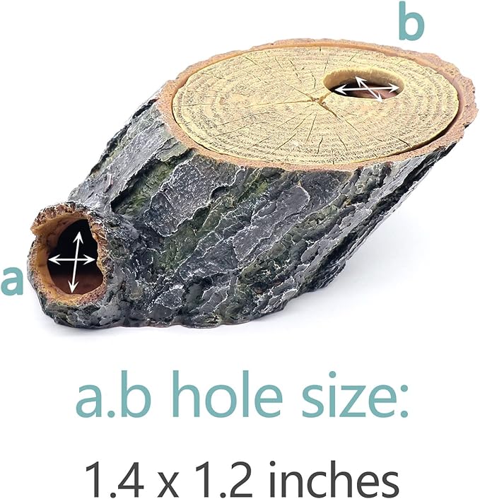 Snake Hide and Basking Tree Roots Cave for Terrariums, Available for Climbing and Hiding Spots for Reptiles, Amphibians, and Small Animals, Corn Snake, Small Gecko