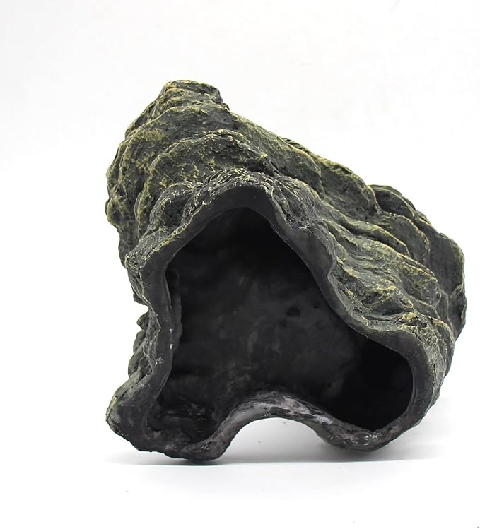 Turtle Basking Platform Shale Scape Step Ledge, Reptile Ladder Resting Terrace Aquarium Decor, Great for Reptiles, Amphibians, Frogs, Small Turtle