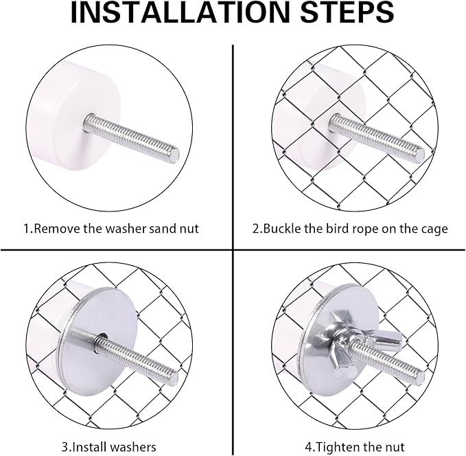 3Pcs Gradient Bendable Bird Perch Stand Set Climbing Rope Swing Playing Toys for Bird Cages Colorful Stand Rope for Parrots Cockatiels Budgies (Pink, one Size)