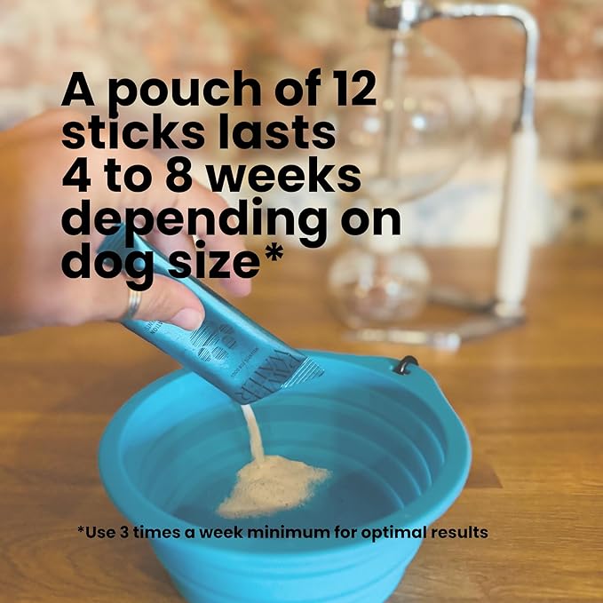 Advanced Joint & Hydration Supplement for Dogs – Vet-Approved - Soluble Powder with Collagen, Electrolytes, 7 Active Nutrients & Vitamins – Chicken Broth Flavor (Up to 8 Weeks Supply)