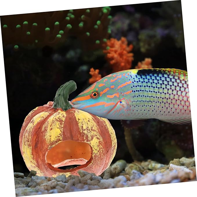 2pcs Resin Fish Cave Wear-Resistant Decorative Aquarium Decor for Fall Aquarium Decor