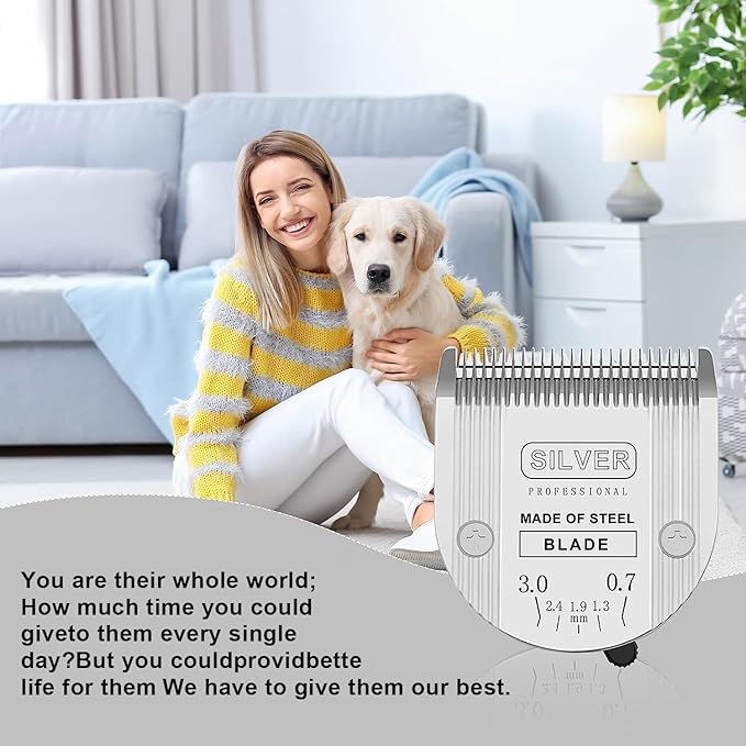 5 in 1 Replacement Blades Compatible with Wahl Bravura .Chromadoï¼_reativaï¼_igura Dog Clippers for Dogs Grooming-(3PC)