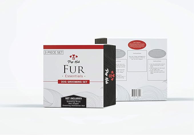 Dog Nail Clipper, Nail Trimmer/Dog Licking Mat, Distraction Device/Dog Bathing Brush, Soothing Massager - Dog Grooming Set for Excited and Anxious Dogs Bath Time