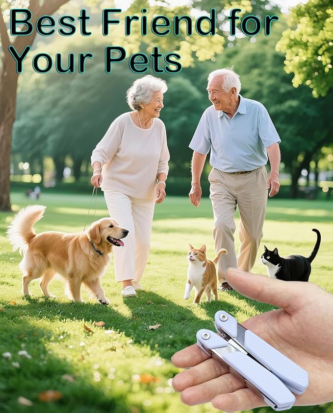 Portable Dog Nail Clippers with Foldable Design Cat Nail Trimmer