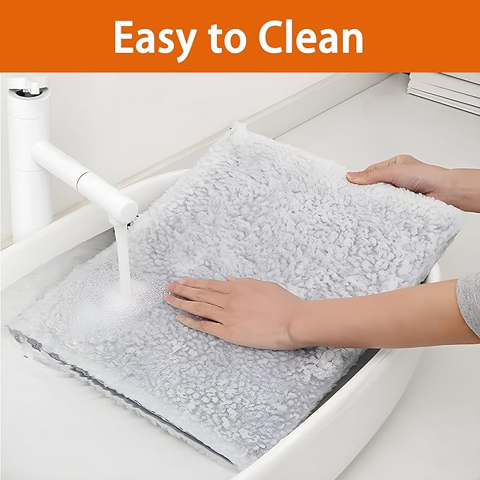 Cat Houses for Indoor Cats - Large Cat Bed Cave with Scratch Pad and Fluffy Ball, Foldable Cat Condo Hideaway with Reversible Cushion for Multi Small Pet, Light Grey