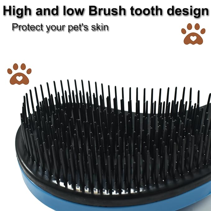 Puppy Brush, Soft Dog Brush for Grooming, Puppy Hair Remover Brush Comb, Grooming Tool for Poodles,Teddy, Yorkies, Maltese, Shih Tzu, Chihuahua, Starry Pink