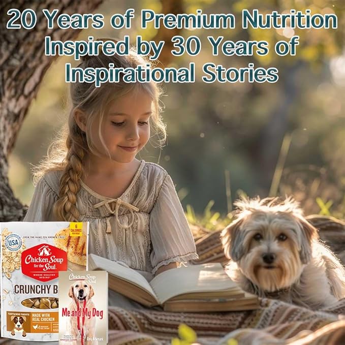 Chicken Soup For The Soul Pet Food Crunchy Bites Dog Treats, Chicken, 12 Ounce Bag | Soy, Corn & Wheat Free, No Artificial Flavors or Preservatives