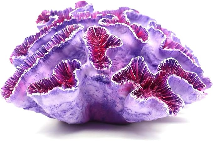 Fish Tank Coral Decoration - Aquarium Simulation Fighting Fish Dodge Cave - Betalie Fish Home Colorful Mountain (Large Purple Coral)