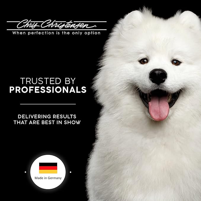 Chris Christensen 27 mm Oblong Pin Dog Brush, Original Series, Groom Like a Professional, Stainless Steel Pins, Lightweight Beech Wood Body, Ground and Polished Tips