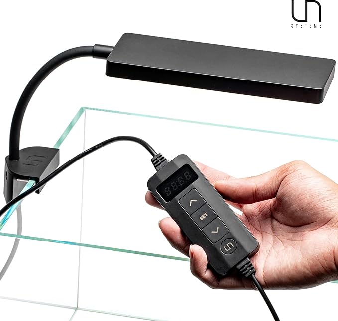 Ultum Nature Systems Refugium Light - Small Customizable Submersible Aquarium LED Lamp w/Inline Timer, Full Spectrum Grow for Chaeto Macro Algae Saltwater Reef Tanks - Clip On