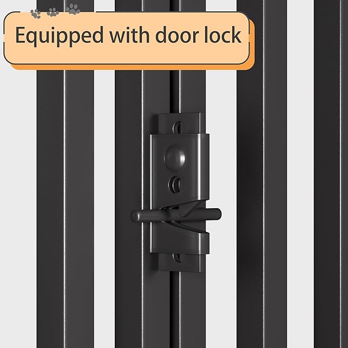 70" L x 28" H Extra Long Steel Tube Dog Crate with Mat Base, Heavy Duty Dog Crates for Large Dogs, Big Dog Cage, Dog Kennel, Puppy Dog Playpen with Top, Pet Cage, Indoor Outdoor, XXL2