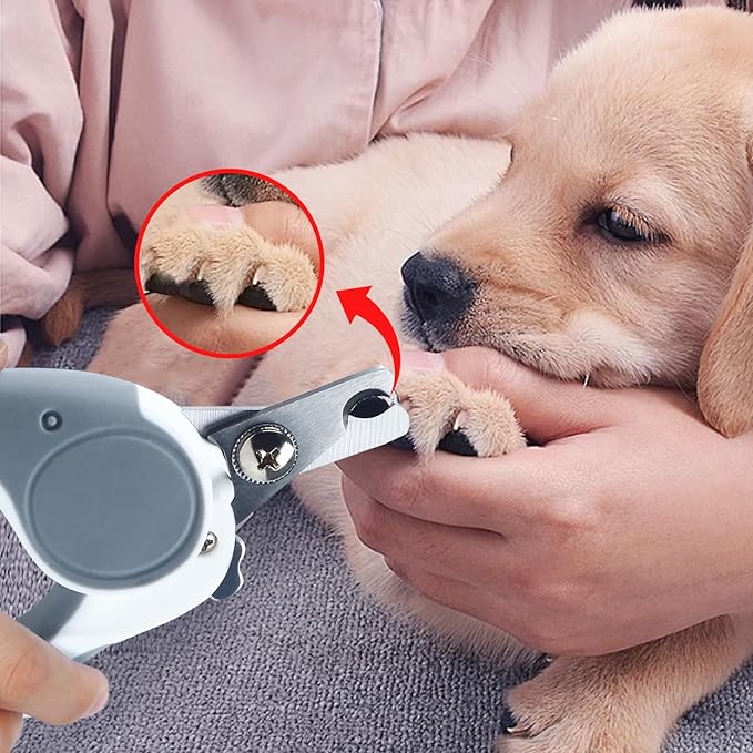 Pet Nail Clippers, Dog Nail Trimmers with Safety Guard to Avoid Excessive Cutting Nails, Dog Grooming Clippers has a Variety of Colors Suitable for Dogs, Cats and Other Petsï¼_reyï¼