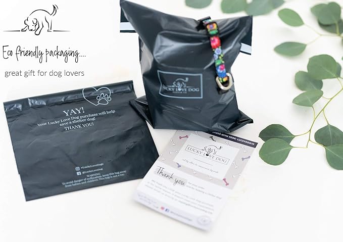 Lucky Love Dog Collars, Strawberry Cute Girl Dog Collar, X-Small Dog Collars for Females, Part of Purchase Donated to Rescue (Extra Small, Sweet Berry, Collar)