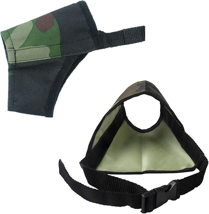 Dog Muzzles Suit - 7PCS Dog Muzzles Adjustable Quick Fit pet Muzzle Prevent from Biting Barking and Chewing for Small Medium Large Dogs,Camouflage