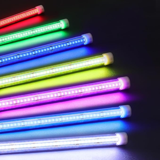 Submersible Aquarium Light for Fish Tank: Full Spectrum Underwater Fish Tank Light with Dimming 8 Colors - COB LED Aquarium Lights with Remote and Suction for 7.8 Inch Saltwater Freshwater Tanks