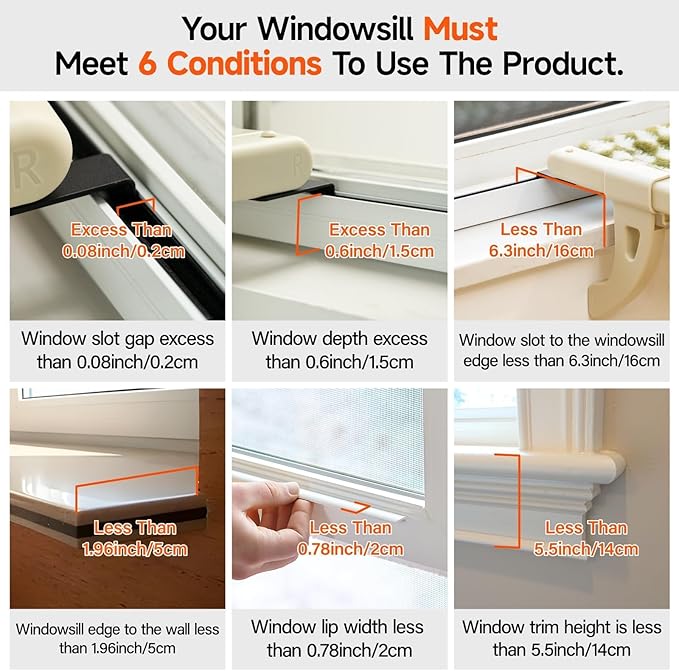 MEWOOFUN Cat Window Sill Perch for Indoor Cats, One-Step Sliding Clamping Slot Adjustment Cat Window Hammock with Removable Covers, Cat Bed for Windowsill & Bedside (Beige, Medium)