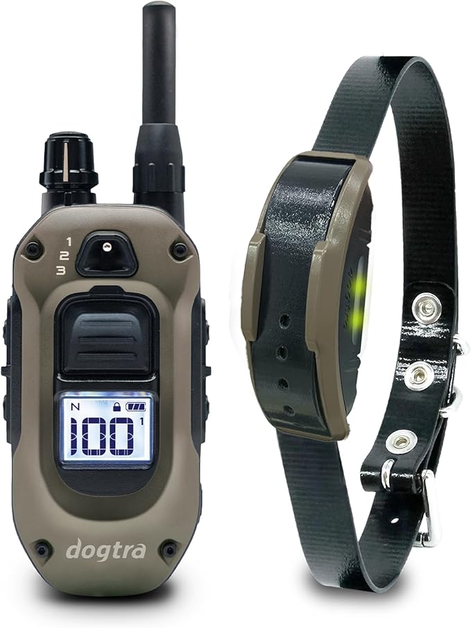 Dogtra 1900X E-Collar for Dog Training - 3/4 Mile Range, Dogs 35 lbs+, IPX9K Waterproof, 100 Stimulation Levels, Vibration, Tone, Rechargeable - Ideal for Dog Owners and Professional Trainers
