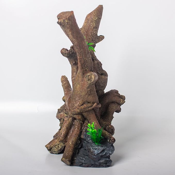 Fish Tank Decorations Aquarium Décor Resin Artificial Tree Trunk Root (H)