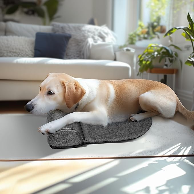 Dog Pillows for Large Dogs, Dog Neck Pillow for Head Support, Washable Dog Bolster Pillow Good for Cervical Vertebra Portable Dog Bed Pillows for Joint Relief Sleeping Improve