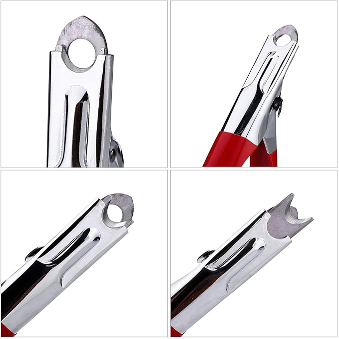 PETTOM Dog Cat Nail Clipper Professional Pet Claw Trimmer Stainless Steel Pet Toes Cutter Grooming Tool for Small Medium Dogs Cats (Guillotine Nail Clipper) Red