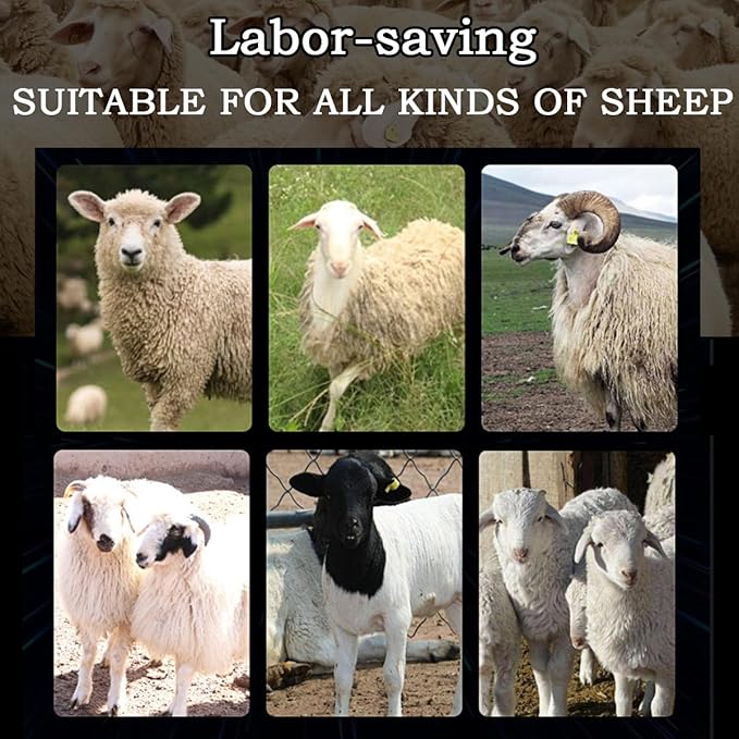 13 Tooth Sheep Shear Clipper Replacement Blades for Electric Sheep Clippers( 2 Sets )