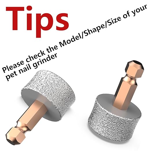 Pet Nail Grinders Replacement Grinding Wheels 1 Pieces Heads for for Casfuy All Models (Except N90), LuckyTail, Primens and Most Brands' Dog Nail Grinder