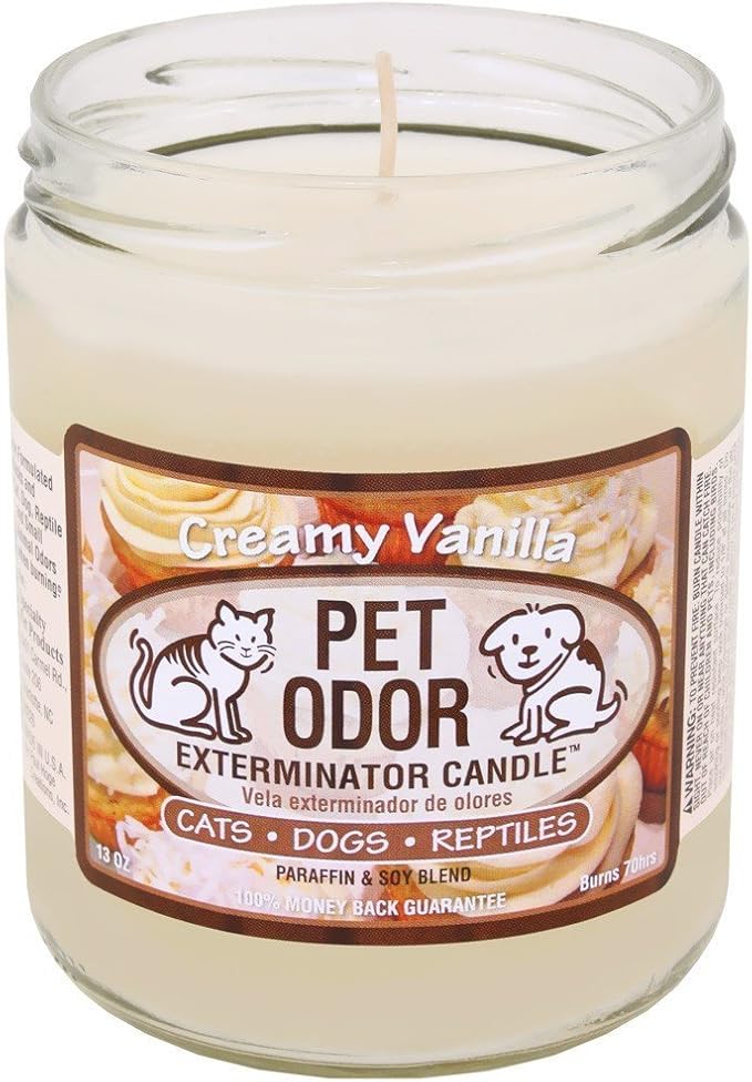 0 Pet Odor Exterminator Candle Creamy Vanilla