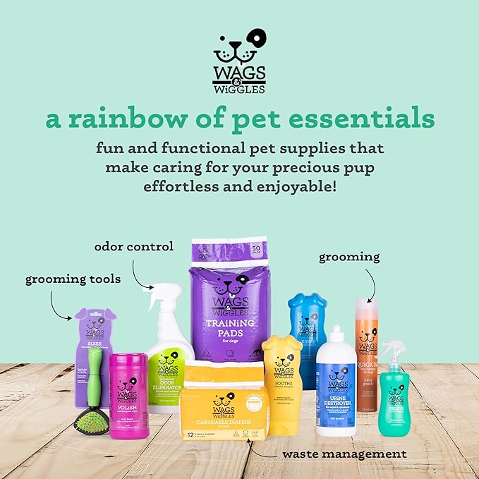 Wags & Wiggles Relieve Anti-Itch Spray for Dogs | Waterless Dry Shampoo for Dogs With Dry, Itchy, Or Sensitive Skin | Kiwi Scent Your Dog Will Love, 12 Ounces, Anti-Itch Spray - Kiwi
