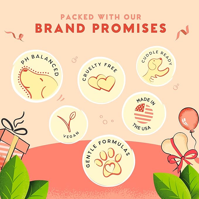 Pet Head Birthday Sparkle Dog Shampoo | Cotton Candy Scent | Shampoo for Dogs with Sensitive Skin | Dog Birthday Present | Vegan | Gentle Formula for Puppies | Made in USA | 10.1 fl. oz.