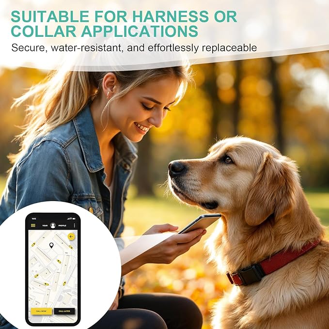 4Pcs Dog GPS Trackers Rubber Clip Compatible with Tractive GPS, Soft Pet Location Trackers Clips, Replacement Rubber Attachment Clips for Pet