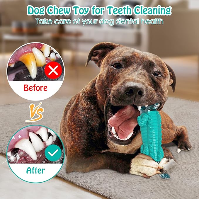 Dog Toys for Aggresive Chewersï¼_og Toys for Large Dogs - Tough Dog Chew Toys - Indestructible Dog Toys for All Breed Sizes to Keep Them Busy