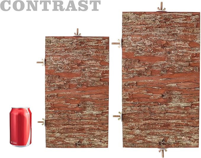 15.7 _ 11.8 inch Large Bird Perch Stand Platform, Natural Wooden Small Animals Cage Accessories, Rectangle Stand Perch Shelf for Parrot Parakeet Cockatiel Rat Hamster Guinea Pig Conures Chinchillas