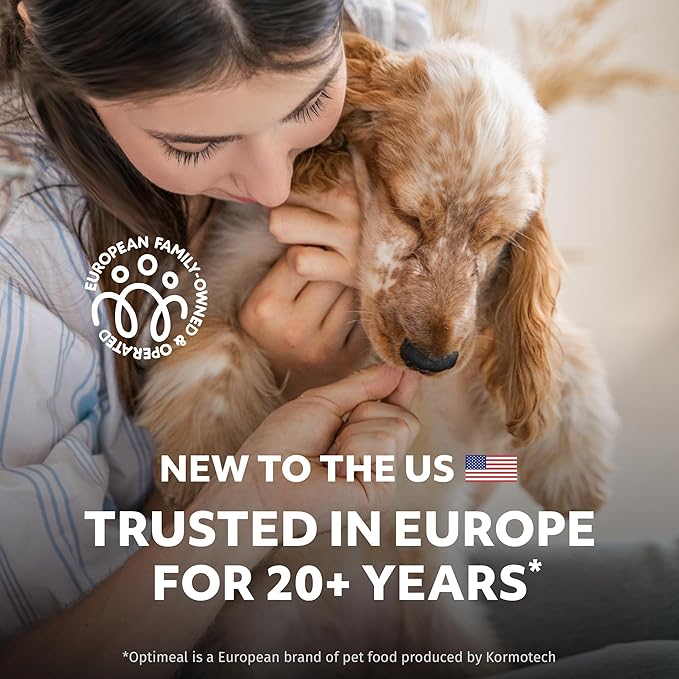 OPtimeal Dry Dog Food for Medium Dogs - Proudly Ukrainian - Dog Food Dry Recipe with High-Protein to Support Healthy Digestion for Medium Breeds (8.8 lbs, Turkey & Rice)