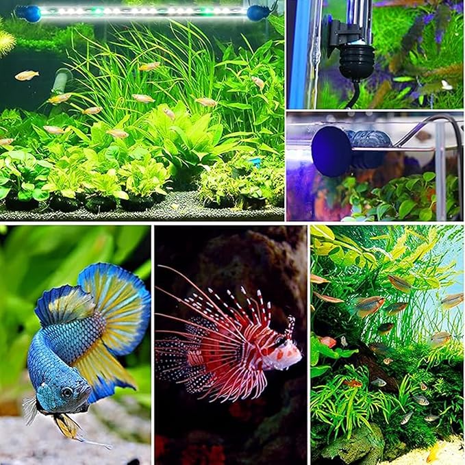 Submersible Aquarium Light Underwater Fish Tank Light with Timer Auto On/Off, LED Aquarium Light Bar 3 Light Modes Dimmer Adjustable Brightness,44.5inch (with Timer&dimmer)