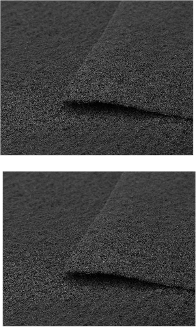 CFS Pack of 2, Premium Activated Carbon Infused Filter Pad Cut to Fit for Aquariums and Pond Fresh and Filtered Air for Indoor, Home Filtration Charcoal Air Filter Sheet 18" x 10" Black