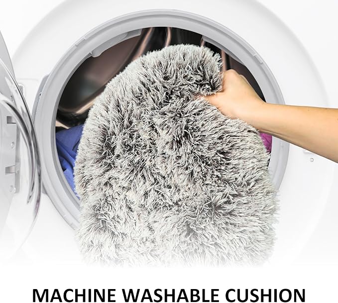 Cat Donut Bed with Washable Cushion Cat Caves for Indoor Cats Collapsible Donut Bed with Peekaboo Pet Tunnel Toy Cozy Hideout for Kittens, Ferrets, Rabbits & Dogs - Brown